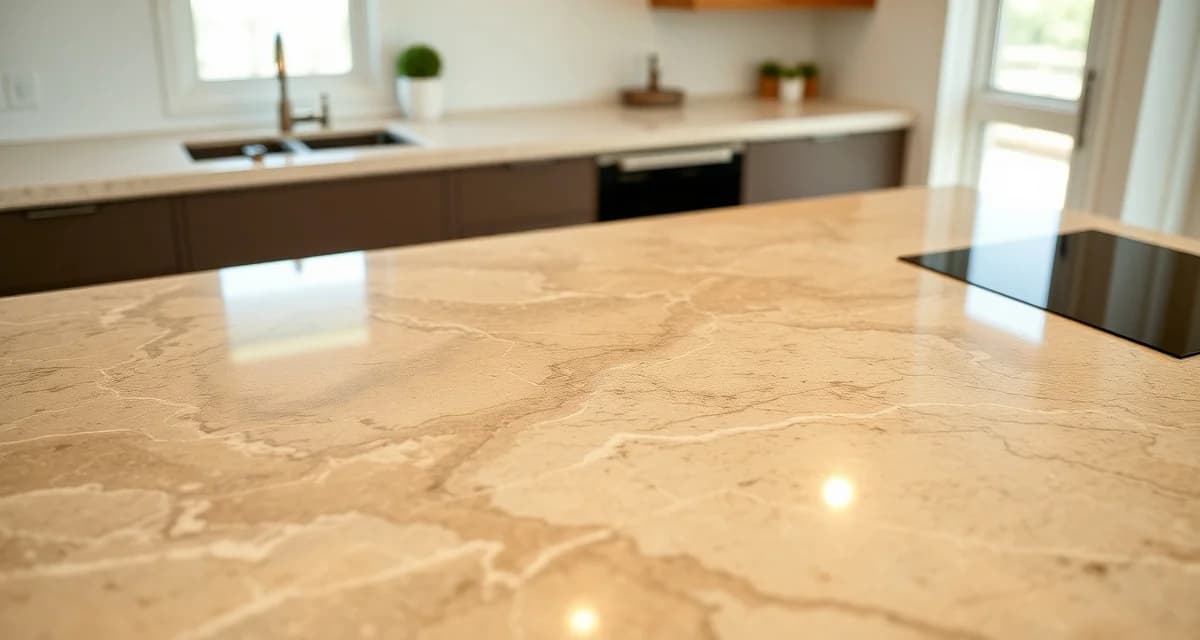 Professional stone countertop fabricator working on premium granite installation for modern Austin kitchen remodel