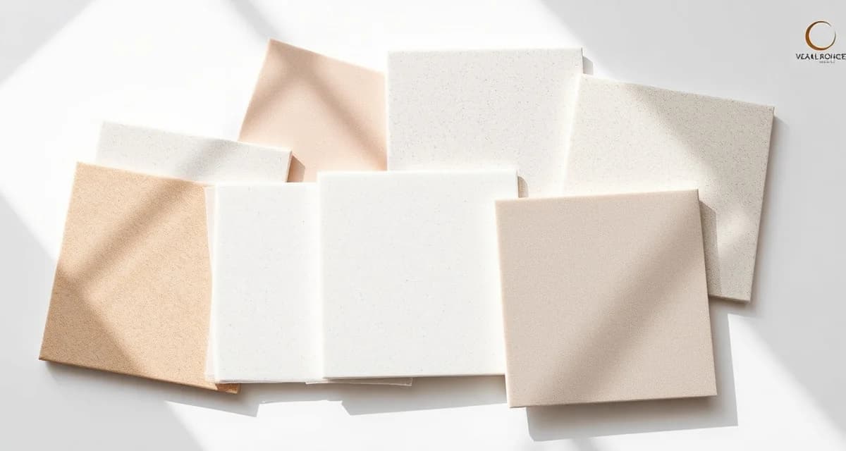 Caesarstone engineered quartz countertop samples displaying premium finishes and color options for fabricators