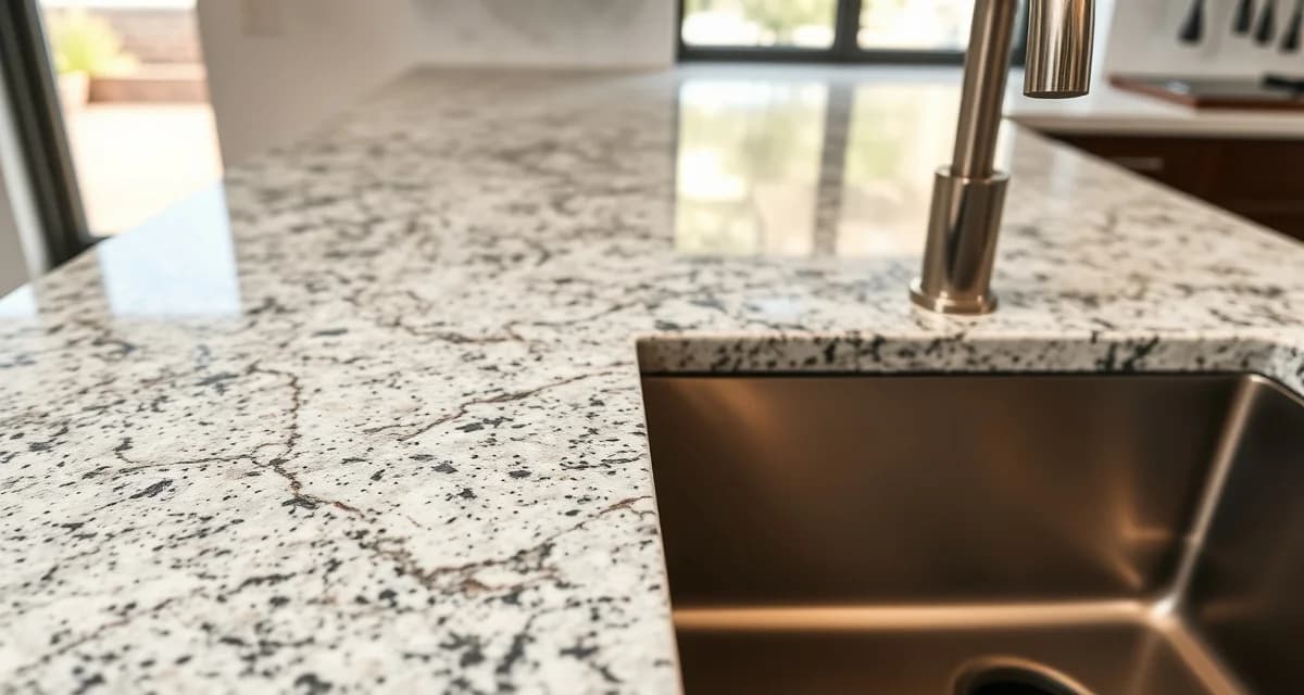 Seamless countertop seam hidden at inside corner with precision-cut stone edges meeting perfectly