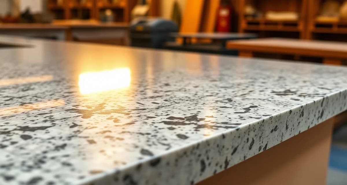 Premium granite countertop fabrication showcase demonstrating Kansas stone fabrication shop capabilities and material quality