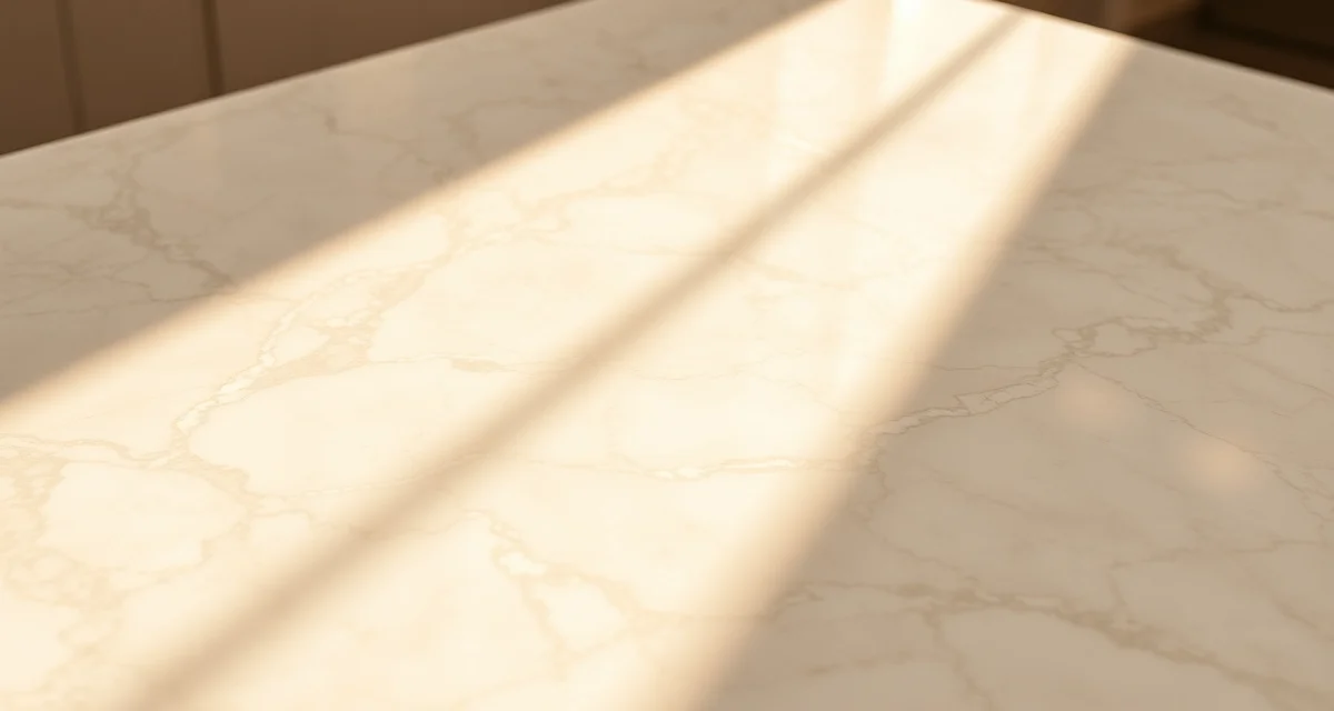 Elegant marble countertop displaying natural veining patterns and polished surface finish for luxury kitchen design
