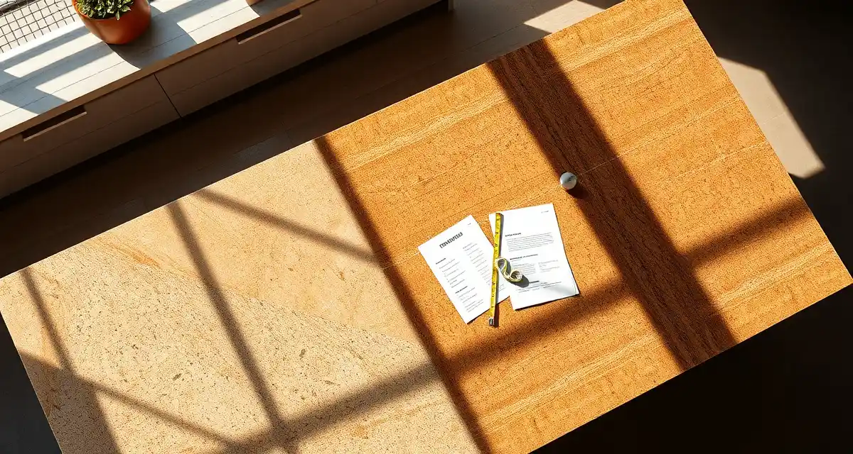 Kitchen countertop cost comparison showing granite and quartz stone slabs with pricing in Phoenix for 2026