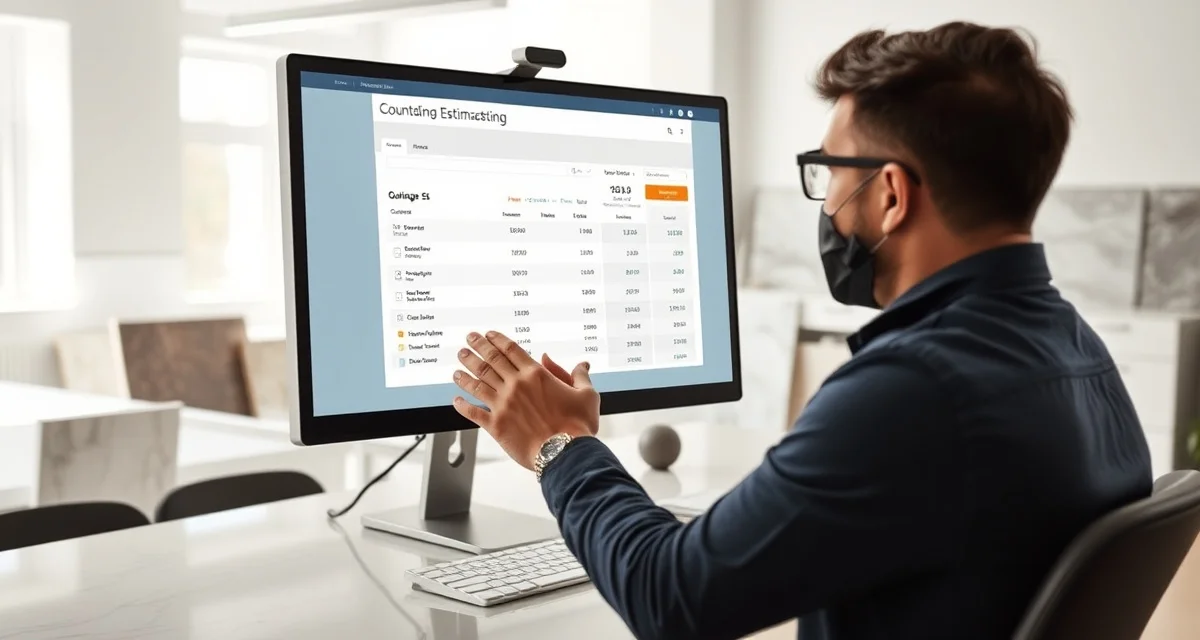Digital countertop quoting software demonstration Quote Countertops estimation platform interface showing countertop quoting features for fabrication shops