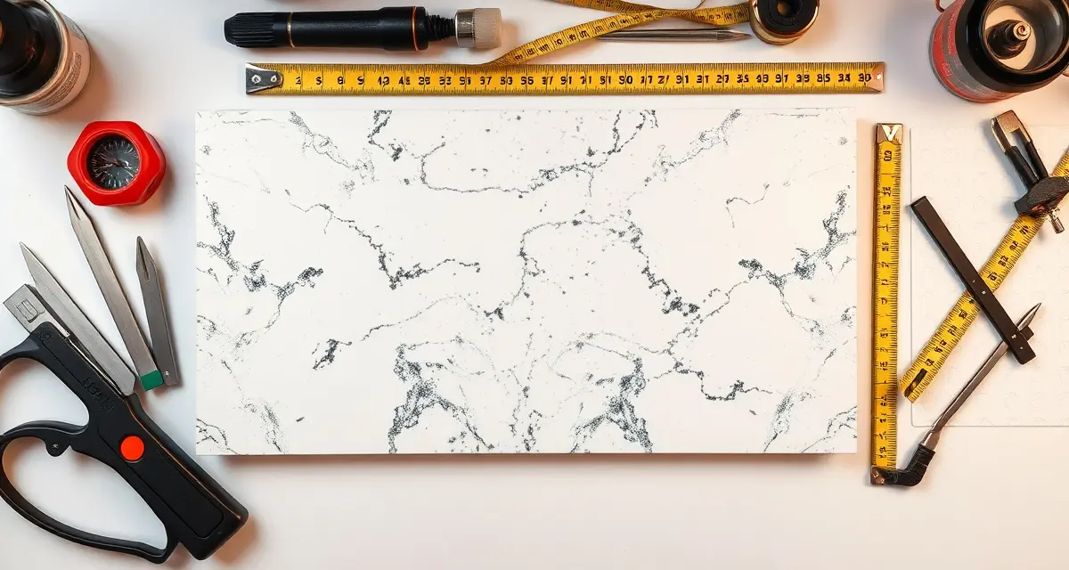 Polished granite remnant countertop sample showing quality stone finish for small kitchen and bathroom projects