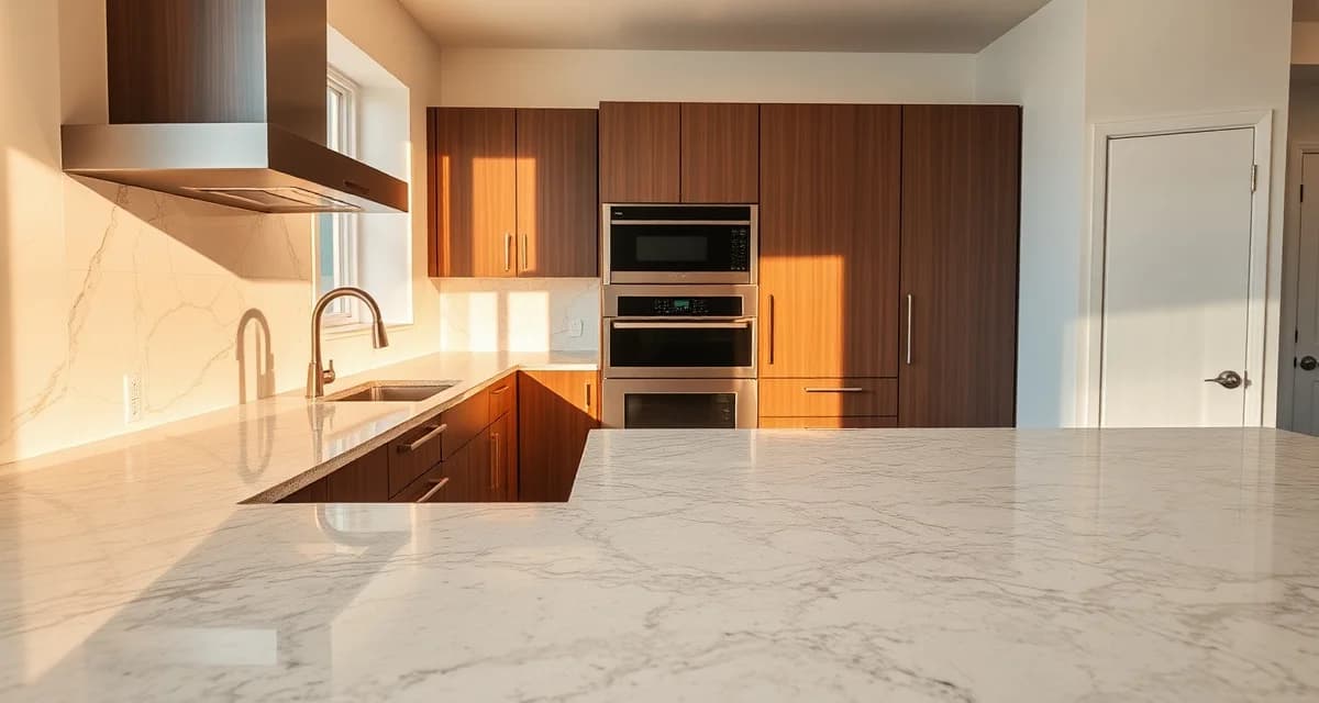 San Antonio countertop cost guide with material pricing Professional kitchen countertop installation in San Antonio showing granite and quartz material options with 2026 pricing details.