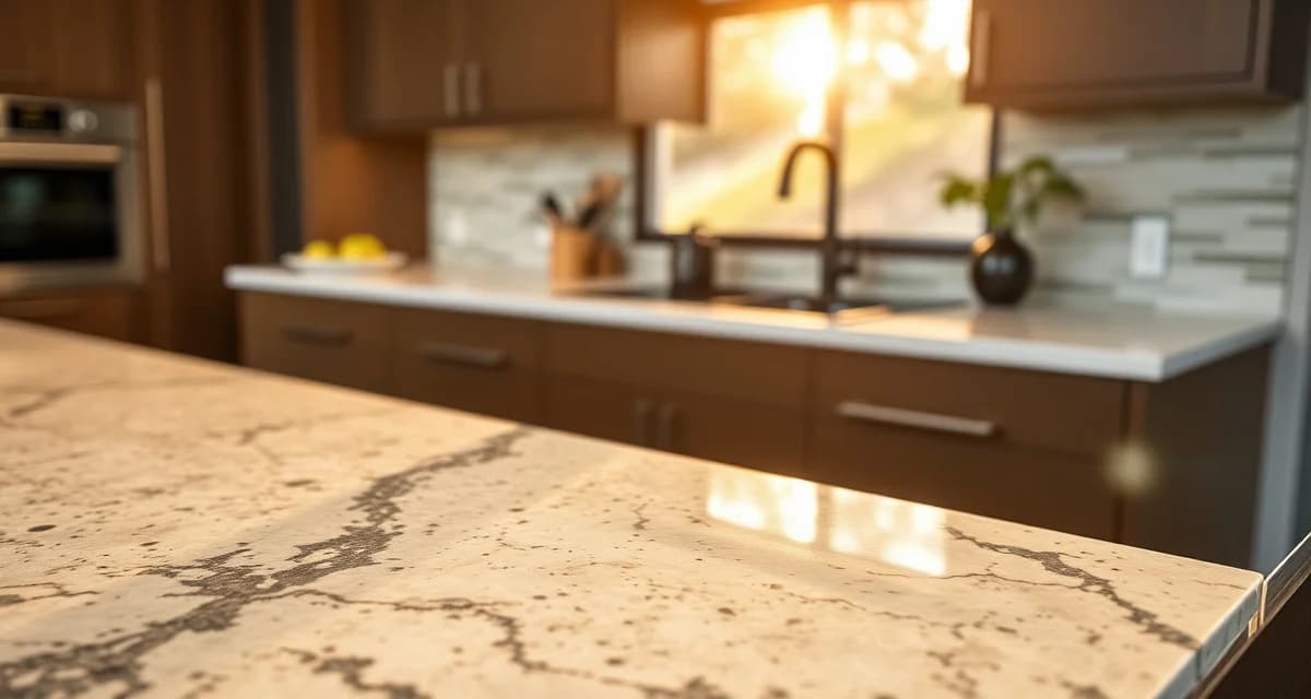 Luxury countertop installation showing high-end granite or quartz surface in San Jose kitchen with professional finishing details