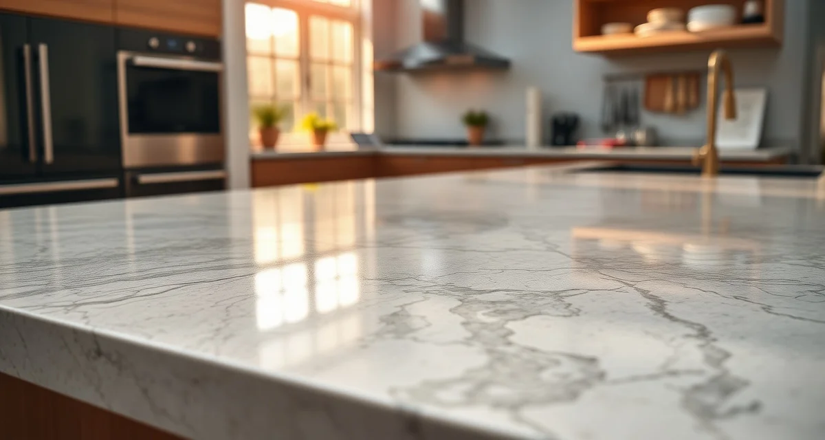 Silestone engineered quartz countertop surface with natural mineral composition and polished finish in modern kitchen design