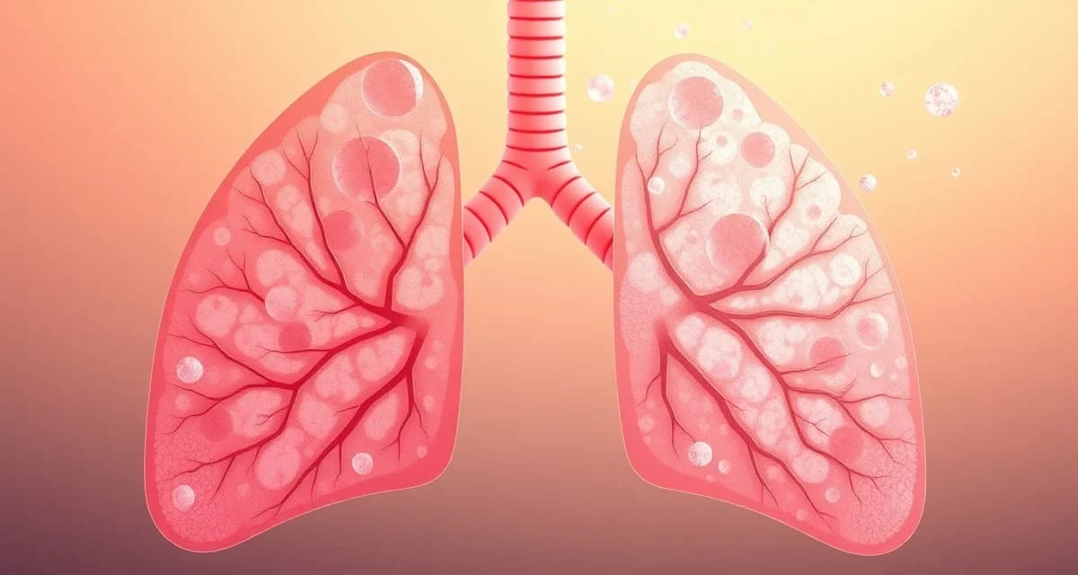 Medical illustration comparing healthy lung tissue to silicosis-damaged lungs caused by crystalline silica dust exposure in stone fabrication.