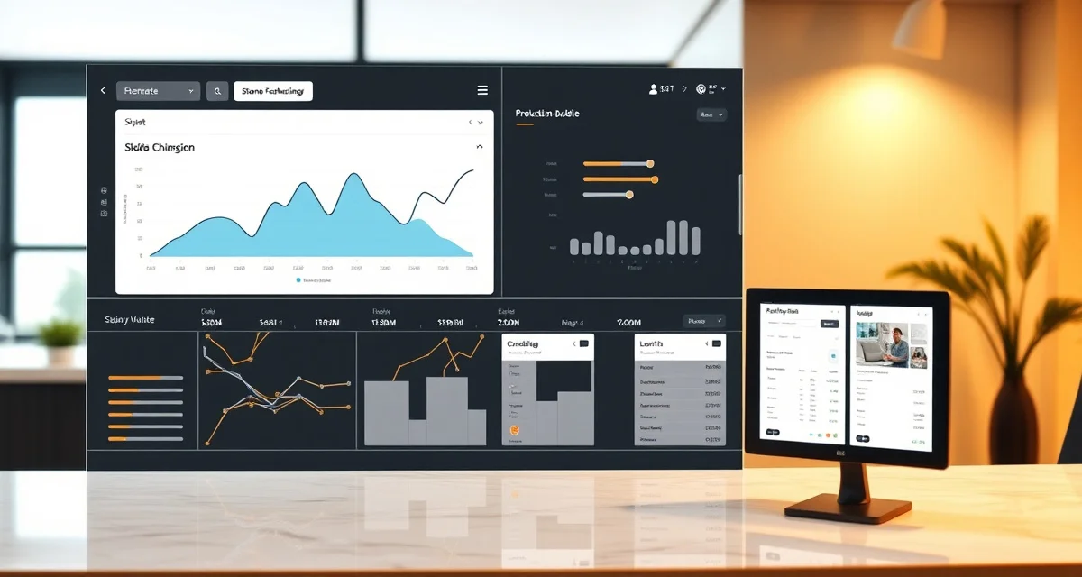 SlabWise platform dashboard displaying AI-powered countertop fabrication management tools including slab optimization and production scheduling features