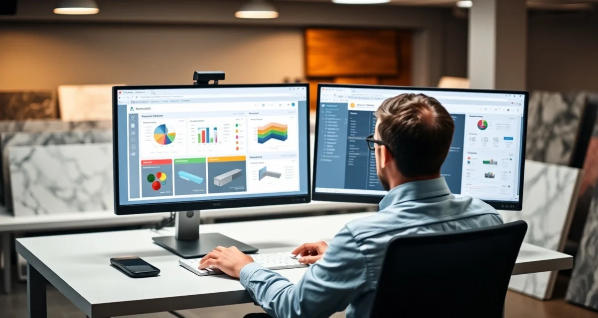 Comparison of SlabWise purpose-built fabrication software versus generic CRM platforms for countertop shops