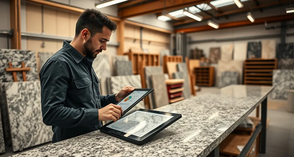Smart fabrication quality control with AI AI template verification catching countertop fabrication errors before production to reduce costly remakes