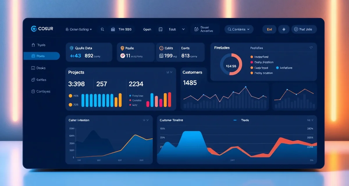 CRM platform interface for countertop fabricators Best countertop CRM software dashboard displaying customer management and quoting features for fabrication shops