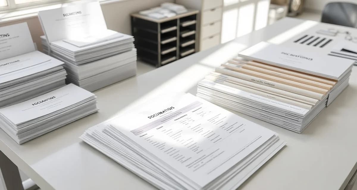 Complete job packet organization for stone countertop projects Organized job packet template system for countertop fabrication shops with material specs and installation documentation