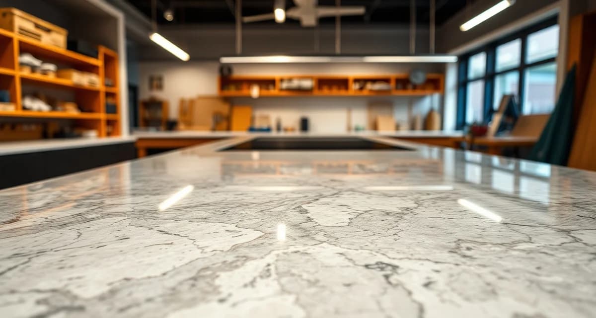 Stone countertop fabrication techniques and materials Premium granite countertop fabrication example for New Hampshire stone shops showing polished finish and professional installation quality.