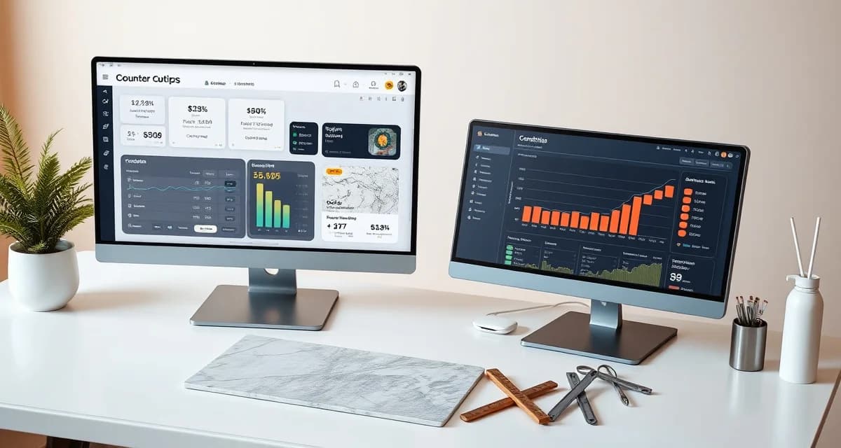 QuickQuote alternative software comparison interface Countertop fabrication software dashboard displaying quoting and estimation tools for stone shop management