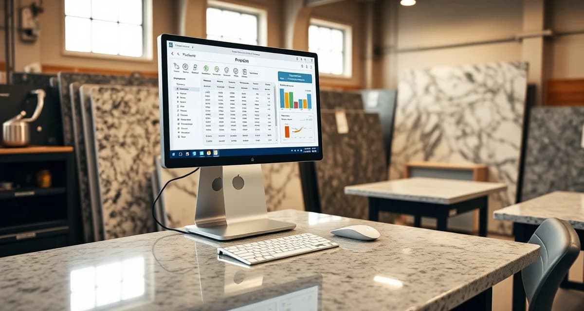 QuickQuote countertop estimating software interface QuickQuote pricing software dashboard for stone countertop fabrication shop management and estimating tools
