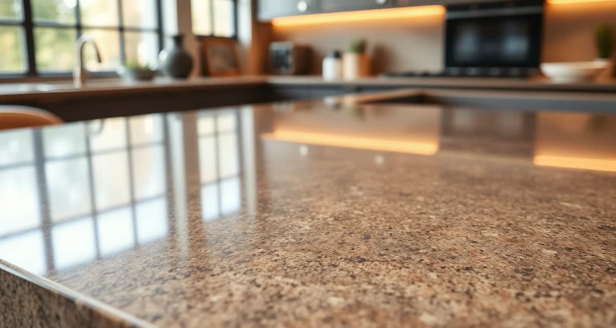 Ultra-compact sintered stone material for countertop fabrication Sintered stone countertop surface displaying compact mineral composition and polished finish in premium kitchen setting