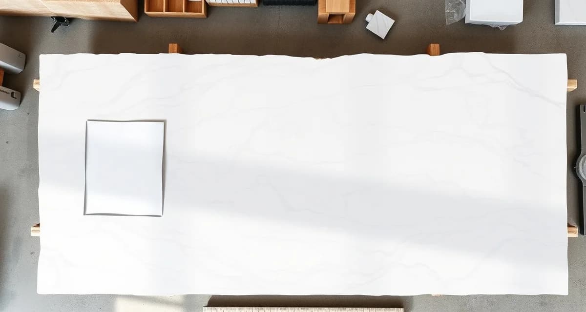 Slab nesting layout optimization for stone countertop fabrication Overhead view of slab nesting arrangement showing countertop pieces optimally positioned on a raw stone slab to minimize waste and maximize material usage.