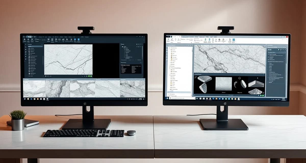 Fabrication shop software comparison interface SlabWise vs Easededge countertop fabrication software comparison showing feature differences and pricing for stone shops