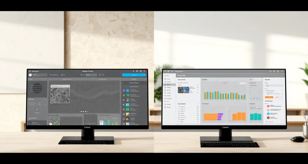 SlabWise vs StoneSmart platform comparison Side-by-side comparison of SlabWise and StoneSmart countertop shop management software features and interfaces